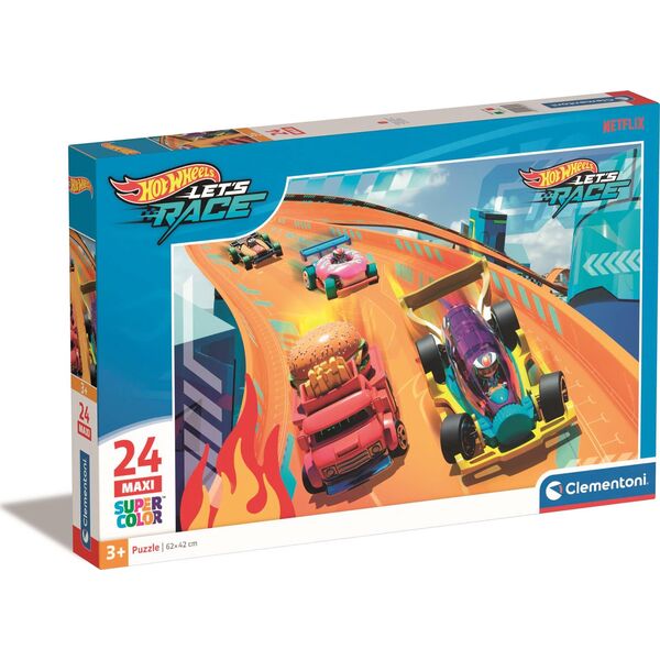Clementoni Clementoni Puzzle 24el Maxi SuperColor Hot Wheels 28523