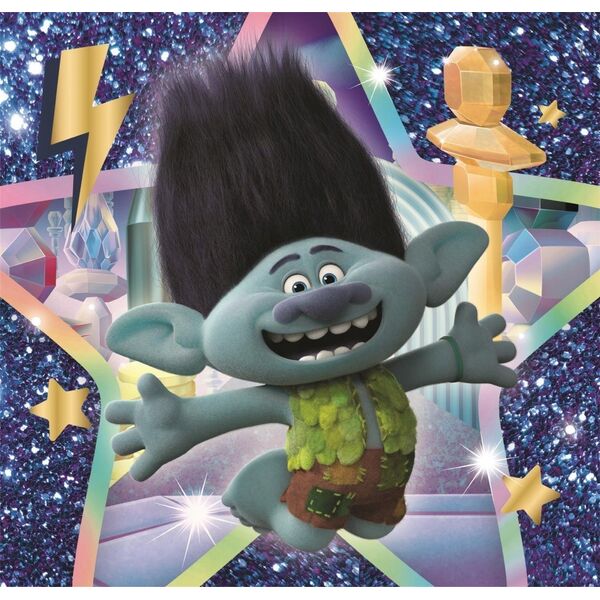 Clementoni Clementoni Puzzle 3x48el SuperColor square Trolls 3 25292