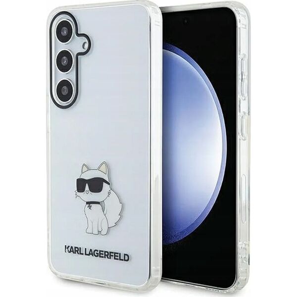 Karl Lagerfeld Oryginalne Etui KARL LAGERFELD Hardcase KLHCS24SHNCHTCT do SAMSUNG S24 (IML NFT CHOUPETTE) transparentny