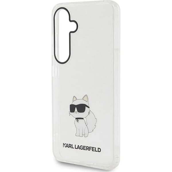 Karl Lagerfeld Oryginalne Etui KARL LAGERFELD Hardcase KLHCS24SHNCHTCT do SAMSUNG S24 (IML NFT CHOUPETTE) transparentny