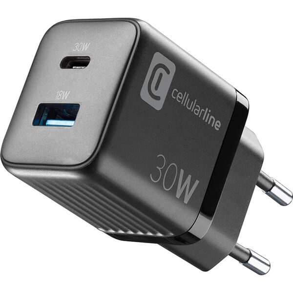 Ładowarka Sourcing CELLULARLINE CHARGER GAN 2 PORTS PD 30W