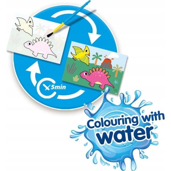SES SES My First Colouring with water - Dinos