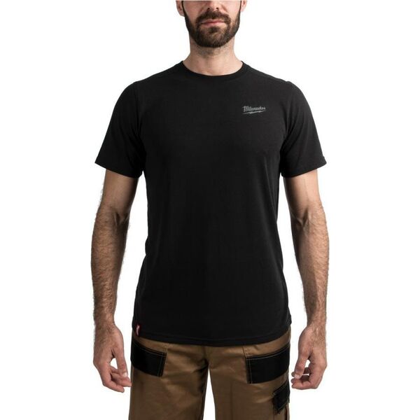 Milwaukee MILWAUKEE T-SHIRT Z KRÓTKIM RĘKAWEM - CZARNY HTSSBL-XL