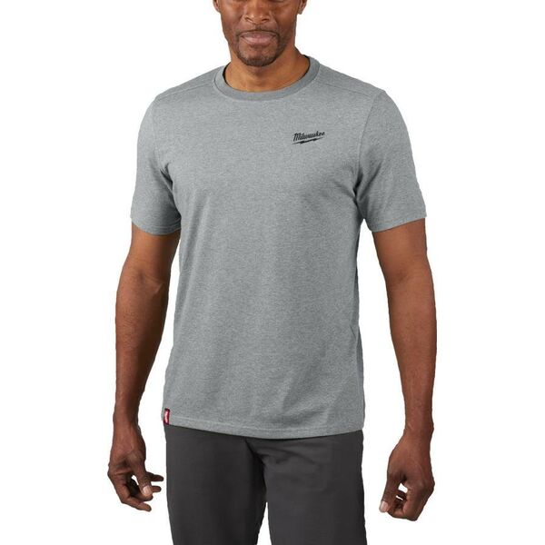 Milwaukee MILWAUKEE T-SHIRT Z KRÓTKIM RĘKAWEM - SZARY HTSSGR-XL