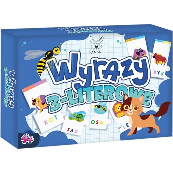 Kangur Wyrazy 3-literowe Puzzle 40575