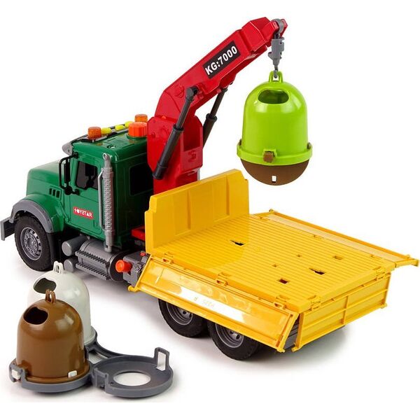 LeanToys Ciężarówka Auto Dźwig Transport Kosz na Śmieci Dźwięk