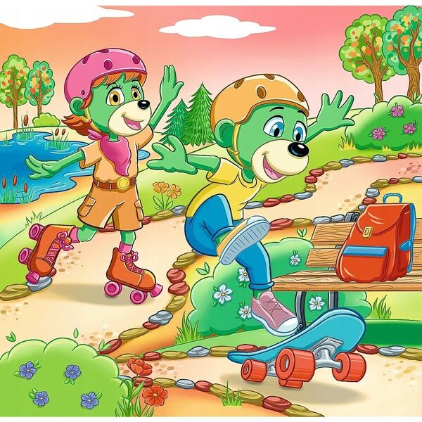 Trefl Puzzle 3w1 Poznaj Trefliki - łącznie 106 elementów (34872)