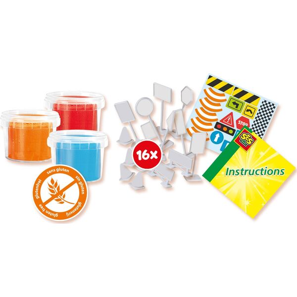 SES SES Ciasto masa Ruch drogowy set 00415 04156