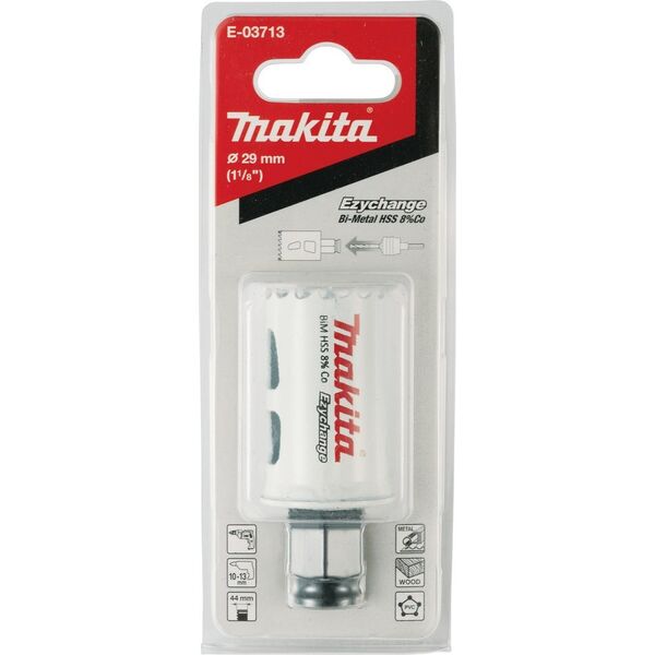 Makita MAKITA ΟΤΒΟΡΝΙΤΣΑ BIM HSS-Co 8% 29mm EZYCHANGE ΜΕΤΑΛΛΟ, ΧΑΛΥΒΑΣ, ΑΛΟΥΜΙΝΙΟ, ΞΥΛΟ, PVC