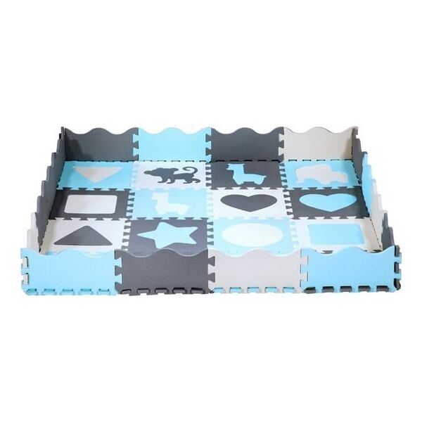 NILS Fun MD03 MATA DZIECIĘCA PUZZLE KOJEC MINT 36 ELEMENTÓW 140x140CM NILS FUN