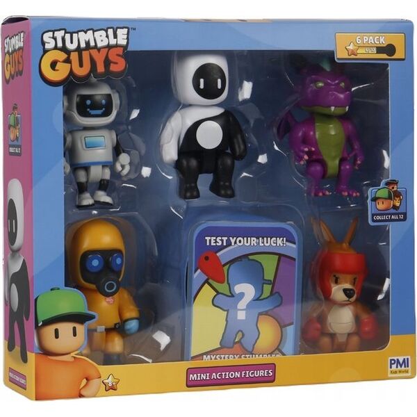 Figurka P.M.I STUMBLE GUYS S2 MINI ACTION FIGURES - 6 PACK DELUXE BOX VER.B