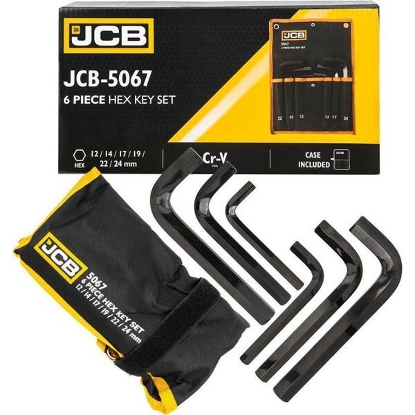 JCB HEXAGON SOCKETS 6pcs 12-24mm / CASE