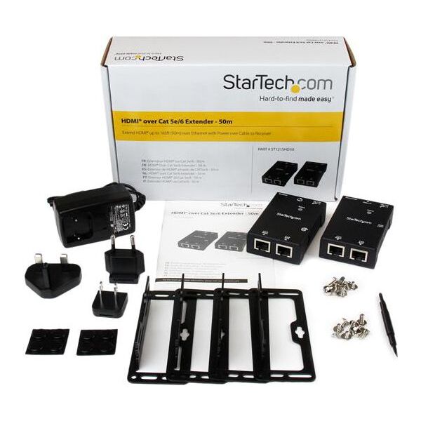 System przekazu sygnału AV StarTech Extender sygnału HDMI (do 50m) CAT5/CAT6 (ST121SHD50)