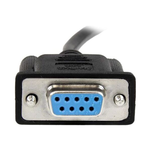 StarTech DB-9 - DB-9, 1m, Czarny (SCNM9FF1MBK)