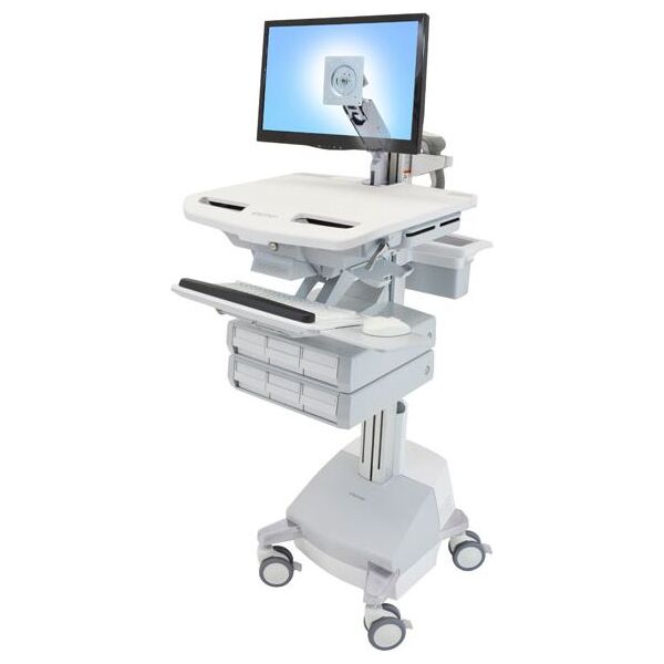 Ergotron styleview cart LDC arm 9 drawers SLA powered (SV44-1291-2)