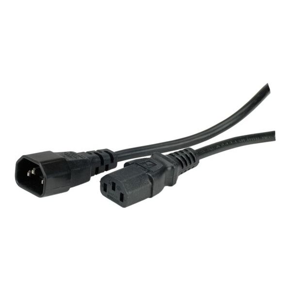 Kabel zasilający Value power cord, IEC320 C13-C14, 1.8m, czarny (19.99.1515)