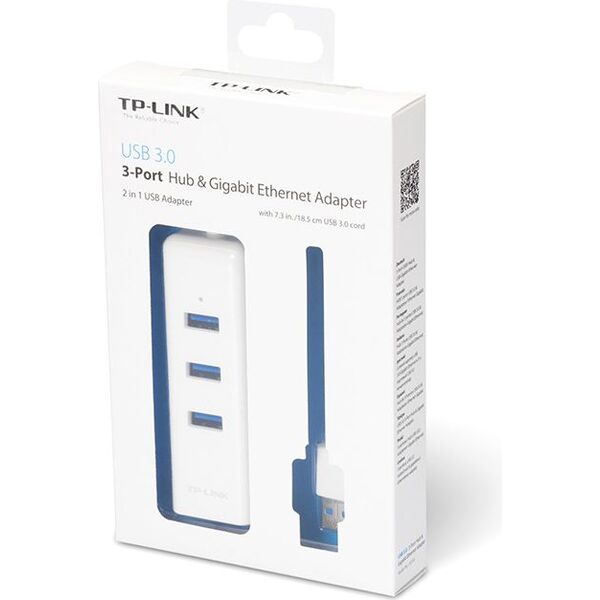HUB USB TP-Link 1x RJ-45  + 3x USB-A 3.0 (UE330)