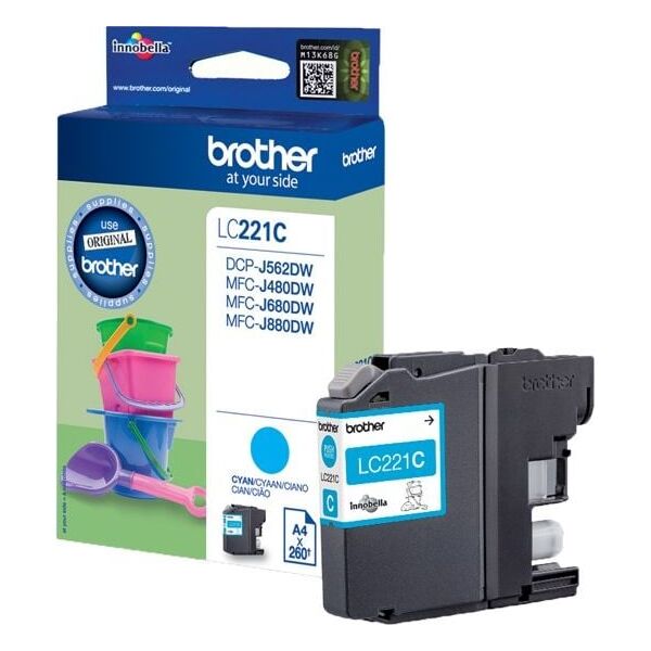 Tusz Brother tusz oryginalny Ink LC-221C Cyan - LC221C