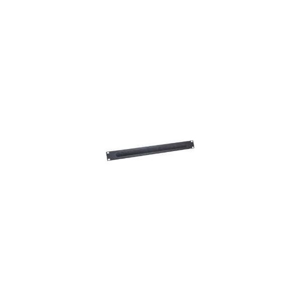 LogiLink 19" Kabeldurchführung Logilink 1U mit Bürsteneinsatz, schw. - ORCEB1B