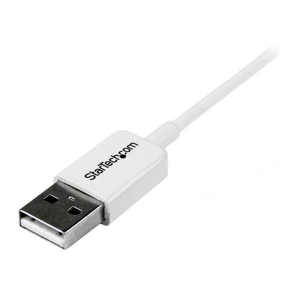 Kabel USB StarTech USB-A - microUSB 2 m Biały (USBPAUB2MW)