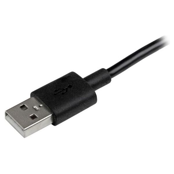 Kabel USB StarTech USB-A - microUSB + Lightning 1 m Czarny (LTUB1MBK)