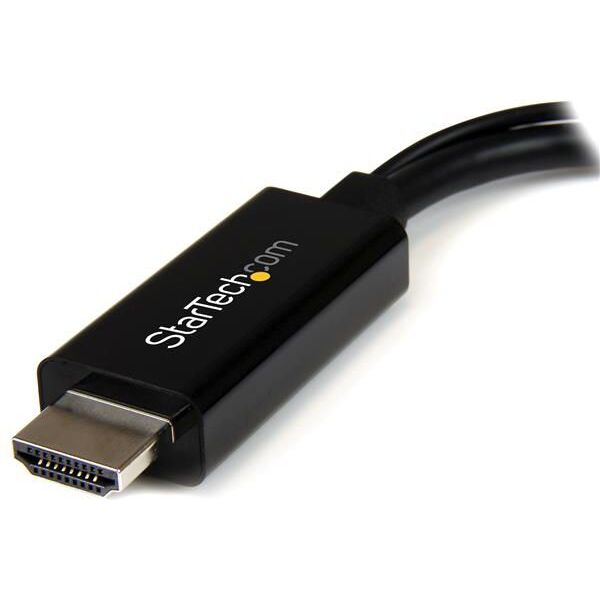 Adapter AV StarTech HDMI - DisplayPort + USB-A czarny (HD2DP)
