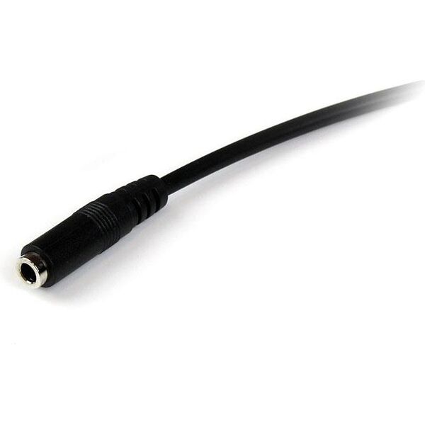 Kabel StarTech Jack 3.5mm - Jack 3.5mm 2m czarny (MUHSMF2M)