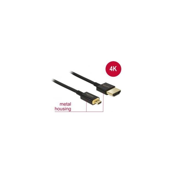 Kabel Delock 0.5m czarny (84788)