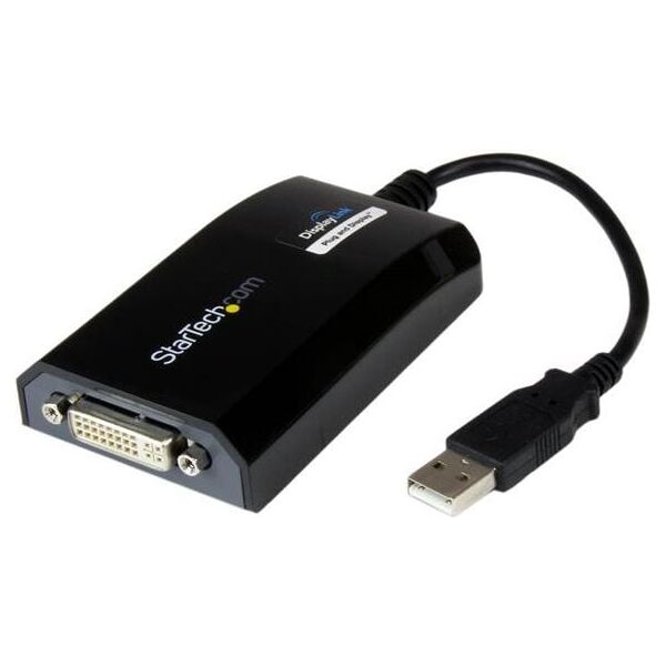 Adapter USB StarTech USB - DVI Czarny  (USB2DVIPRO2)