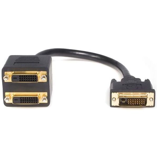 StarTech 0.3m czarny (DVISPL1DD)