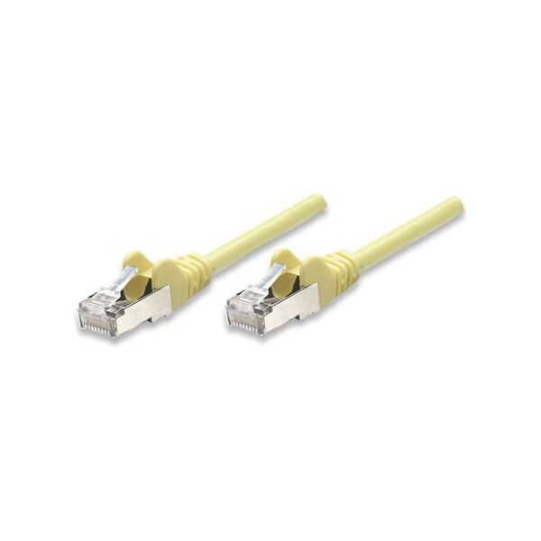 Intellinet Network Solutions RJ-45/RJ-45, kat.5e, CCA, SF/UTP, żółty, 0.25m (738965)