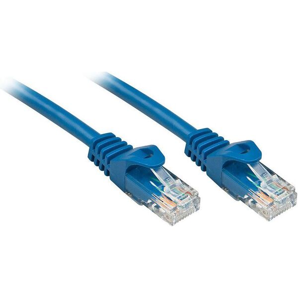 Lindy Patchcord Cat6, U/UTP, 2m, niebieski (48173)