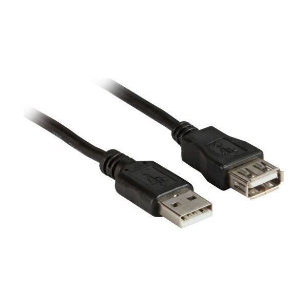 Kabel USB EFB USB-A - USB-A 3 m Czarny (K5220SW.3)