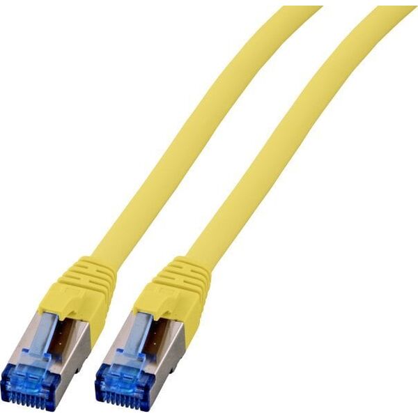 EFB RJ45 Patch Cable S / FTP, Cat.6A, Cat.7 Raw Cable TPE superflex, 10m, yellow (K5525FGE.10)