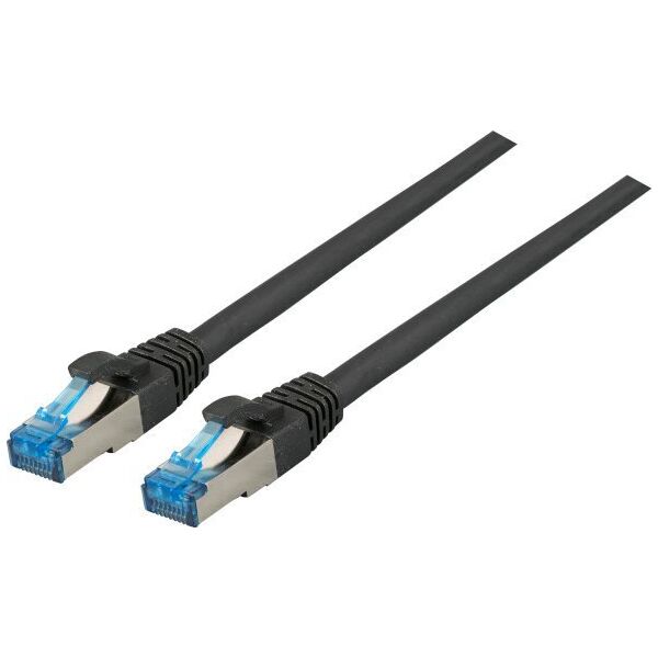 EFB RJ45 Patch Cable S/FTP, Cat.6A,Cat.7 RohCable TPE superflex, 1,5m, black (K5525FSW.1,5)