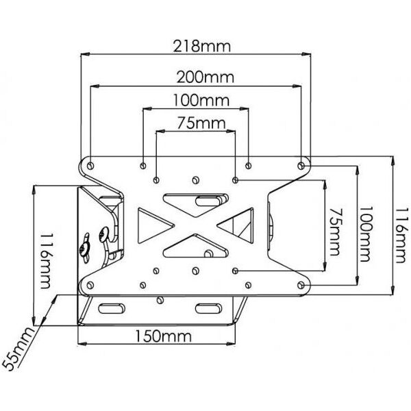 Techly Uchwyt ścienny 13'' - 31''