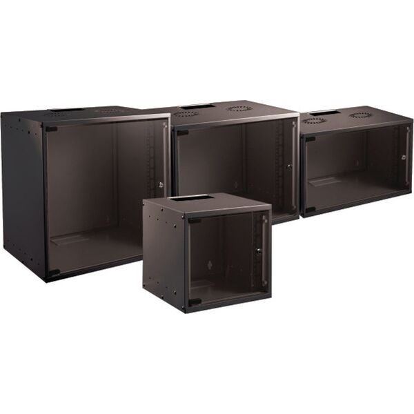 Obudowa serwerowa EFB EFB 48,26cm 19Zoll 06HE Wandgehaeuse Schrank Verteiler BASIC Tiefe 600 mm 1-teilig Flat Pack RAL9005 SCHWARZ (WGB-1906TS.60) - 3432916