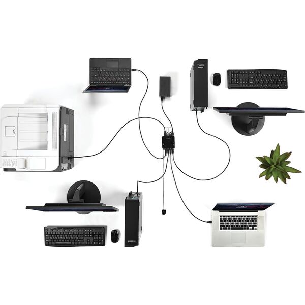 HUB USB StarTech 4x USB-B  + 4x USB-A 3.0 (HBS304A24A)
