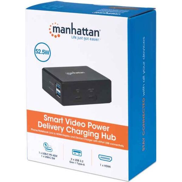 Stacja/replikator Manhattan Charging Hub USB-C (130554)