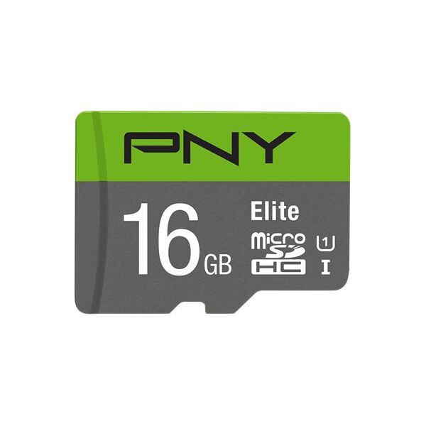 Karta PNY Elite MicroSDHC 16 GB Class 10 UHS-I/U1 A1 V10 (P-SD16GU1100EL-GE)