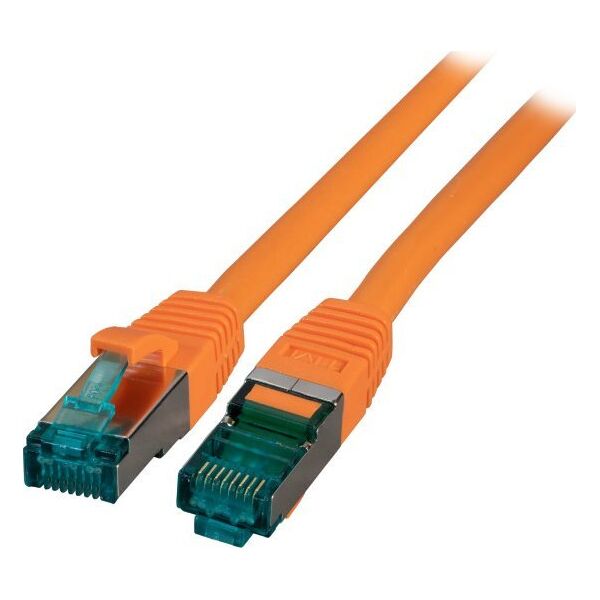 EFB EFB RJ45 Patchkabel S/FTP, Cat.6A, LSZH, 0,5m, orange