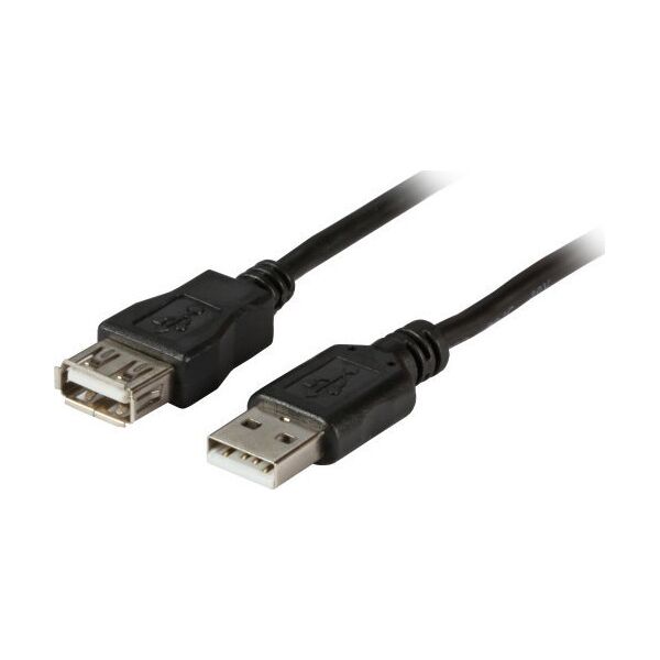 Kabel USB EFB USB-A - USB-A 0.5 m Czarny (K5248.0,5V2)