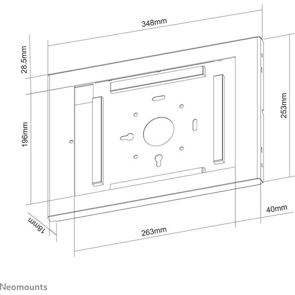 Uchwyt Neomounts TABLET ACC WALL MOUNT HOLDER/WL15-660WH1 NEOMOUNTS