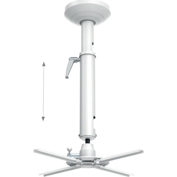 Uchwyt do projektorów Hagor HAGOR Beamfix II 520 - 600 mm, ceiling mount (white)