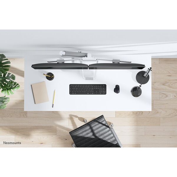 Neomounts Uchwyt biurkowy na 2 monitory 17" - 32" (DS75-450WH2)