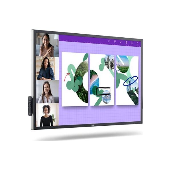 System interaktywny Dell DELL 55 4K Interactive Touch Monitor P5524QT 138,8cm 54,64Zoll IPS 3840x2160 16:9 350cd/m2 HDMI DP USB