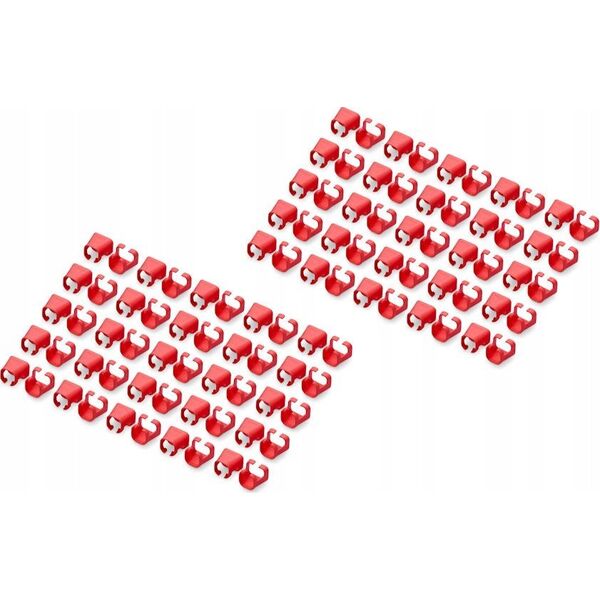 Digitus DIGITUS Farbclips für Patchkabel RJ45 100 Stück rot