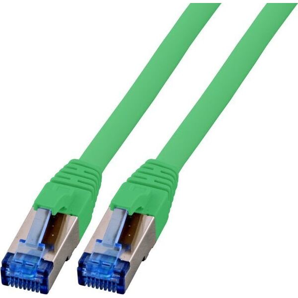 EFB EFB RJ45 Patchkabel S/FTP Cat6A Superflex LSZH GRUEN Laenge 25m 10Gbit 500MhZ 100 Prozent Kupfer mit Cat 7 Rohkabel