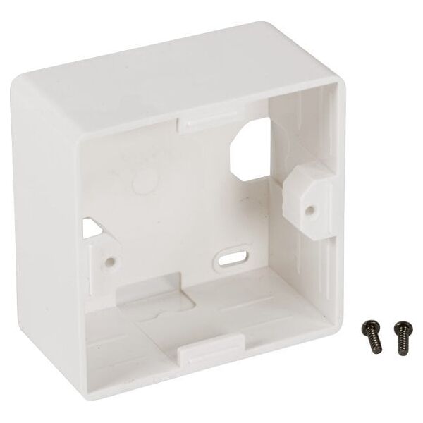 EFB EFB Aufputzrahmen 80x80x40mm RAL9010 WEISS ABS fuer Datendosen und Keystone Rahmensets geeignet