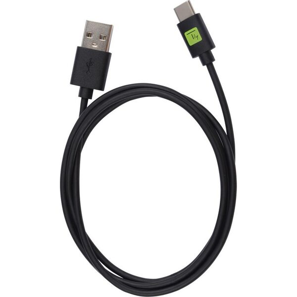 Kabel USB Techly TECHLY USB3.1 Kabel Stecker Typ-A - Stecker USB Typ-C Schwarz 1m